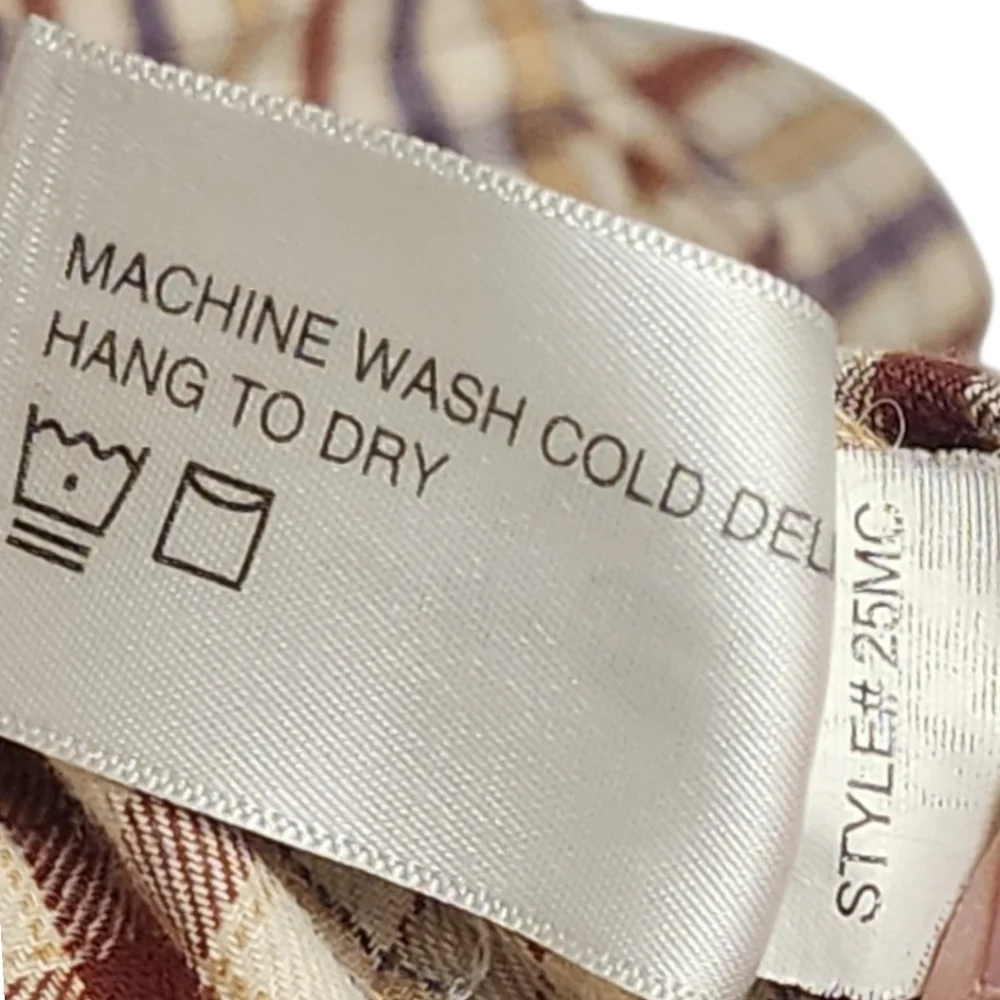 Orvis Men’s Plaid Flannel Shirt Large Cotton Wool Blend Winter Layering - Picture 9 of 9